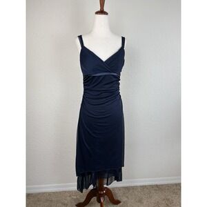 Y2K Ruby Rox L Midi Dress Babydoll Slip Asymmetric Fairy Witchy Vamp Romantic